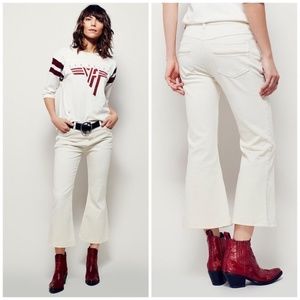 Free People Chloe Crop Kick Flare Jeans